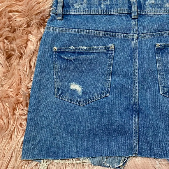 Zara distressed denim skirt - Picture 7 of 7